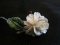 UCE Cavines Germany Sterling Stamped White Rose Pin