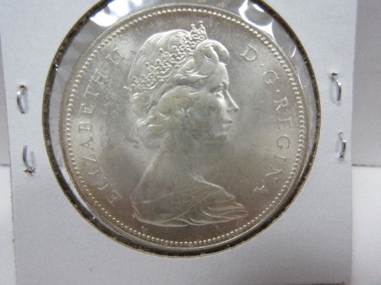 1967 Silver Canada Centennial Ounce Silver Dollar Goose Coin
