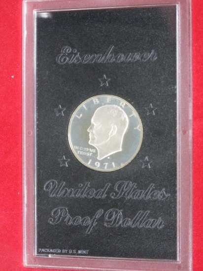 1971 Silver Proof Eisenhower Dollar in U.S. Mint Package