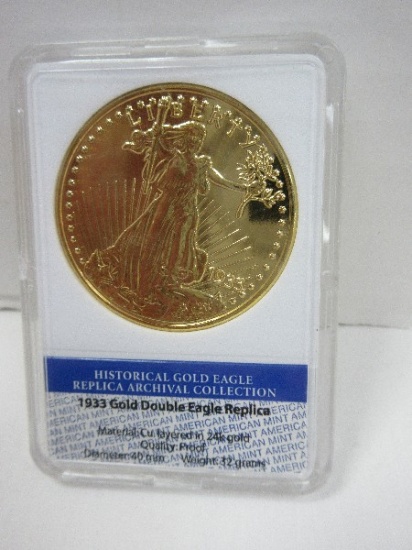 1933 Double Eagle Replica Archival Collection Gold Layered Proof American Mint