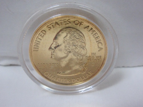 2000 Gold-Plated Virginia Statehood Washington Quarter