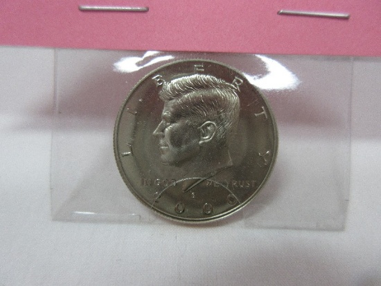 Kennedy Half Dollar 2000 Gem "Proof" Condition Coin