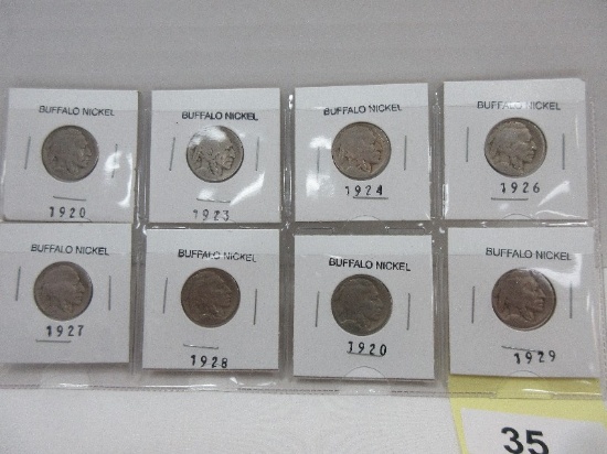 6 Buffalo/Indian Head Nickels