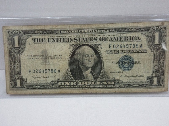 Series 1957-A Old Silver One Dollar Note Certificate