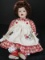 House of Lloyd Betsy's Tea Time Doll © 1997 Porcelain Head/Hands/Feet Sitting