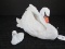 Masterpiece Porcelain by Homeco Graceful Reflections Swans 1995 Swan & Cygnets