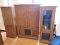 Entertainment Cabinet Lot - 3 Pieces, 1 Center TV Cabinet, 2 Hutch Doors, 3 Lower Doors