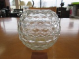 Cube-Cut Votive Candle Holder w/ Closing Lid Round