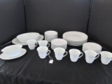 White Ceramic Lot - 7 Plate 10 1/2