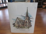 Christ Episcopal Church, Greenville S.C. Litho Print Limited 19/500 Edition