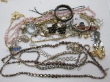 Jewelry Lot - Misc. Costume Jewelry, Pins, Earrings, Bracelets, Various Designs