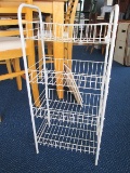 4-Tier White Metal Shelving