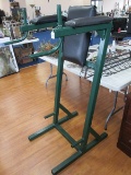 Green Metal/Black Upholstered Exercise Machine