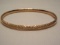 14kt Costa Rica Bangel Etched Bracelet w/ Sliding Hinge