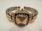 Joan Rivers Classic Collection Hinged Bangle Bracelet Wrist Watch Diamond Bead Design