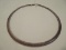 Milor 925 Sterling Italy Textured Finish Omega Choker Necklace