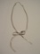 Unique LT Jewelry 925 Sterling Herringbone Necklace Tie In Bow Design