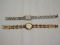 2 Ecclissi Sterling Silver Ladies Wrist Watches Gold Tone Bamboo Style Band