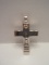 KC Studio Designer Kieselstein Cord .925 Sterling Silver Large Cross Pendant