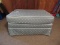 Upholstered Ottoman w/ Pleated Skirt