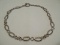 Barbara Bixby 925 Sterling & 18k Textured Link 18 1/2