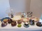 Lot - Candle Cappers, Decorative Jar Candle Lids, Candle Holder, Etc.