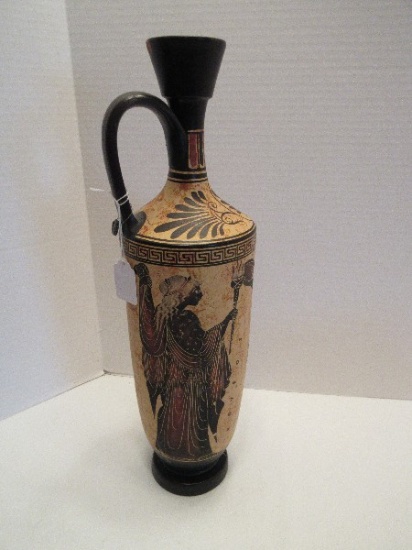 Replica Grecian Black Flouri Classical Period Depicting Union of Greek Terra Cotta