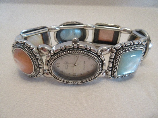 Ecclissi Southwestern Style Ladies Wrist Watch Bracelet