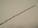 Sparkling 14k Diamonique Cubic Zirconia Link Bracelet