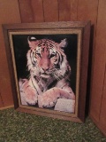 Classic Tiger Print on Board Framed