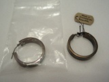 Pair - JCM Jacmel Mauritius 14k Hinged Hoop Pierced Earring