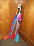 Lot - Misc. Umbrellas Belk Logo Dots, Solids & Floral