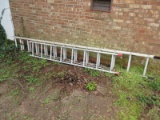 Lot - Aluminum Extension Ladder & Other