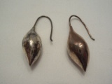 Pair - Michael Dawkins 925 Sterling Tear Drop Pierced Hook Earring