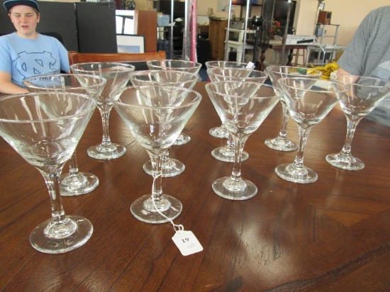 12 Clear Glass Margarita Libbey Glasses