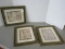 Set - 3 Vignette Grecian Columns, Fruit & Sheet Music Prints Attributed to Artist Parke