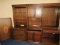 Traditional Home Office Desk Wall Unit w/ Marquetry Style Fan Medallion