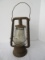 Vintage Dietz Monarch Square Kerosene Tubular Lantern Fitzall Clear Globe & Handle