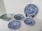 Lot - Blue/White Spode Blue Italian Camilla Pattern Landscape China 2 Salad Plates 7 1/2