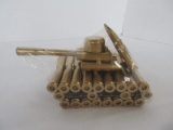 Singeek Bullet Shell Casing Shaped Army Tank Sculpture