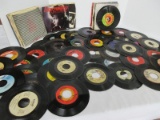 Super Lot - Misc. Vinyl Single 45's George Jones, Johnny Sea on N.R.C. Ladle