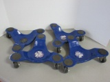 Set - 4 Grip 3 Wheel Jumbo Movers Dollies 2