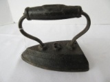 Vintage Cast Iron Sad Iron w/ Embossed Anchor on Handle #6
