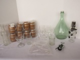 Lot - Barware Plastic Cocktail Shaker w/ Recipes, Wine Bottle Cock Screw