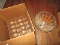 The Edgewood Glass Punch Set - 8 Cups, 8 Hooks 6 1/2qt Bowl, w/ Ladle in Original Box