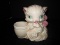 Vintage Hull Art U.S.A. 61 Pink Cat Planter Ceramic 6 1/2