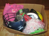 Lot - Baseball Helmet, Bike Helmet, Baseball Glove Kneepads, Snorkel, Etc.
