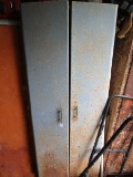 Metal 2 Door Cabinet w/ 5-Tier Inlay Shelving w/ Contents Misc.