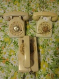 3 Vintage Rotary Phones Bell System General Electric