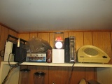 Shelf Lot - General electric Radio, Regency Monitor-Radio/Scanner, Panasonic, Mitsubishi